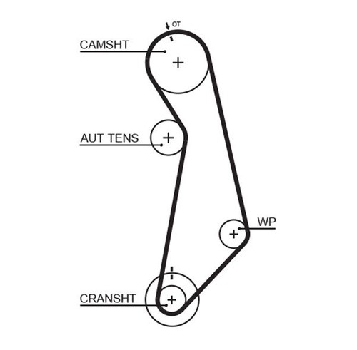 Gates timing belt - gates, 138