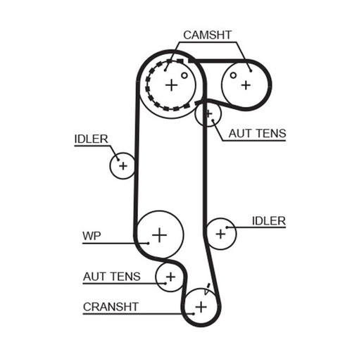 Gates timing belt - belt, 130